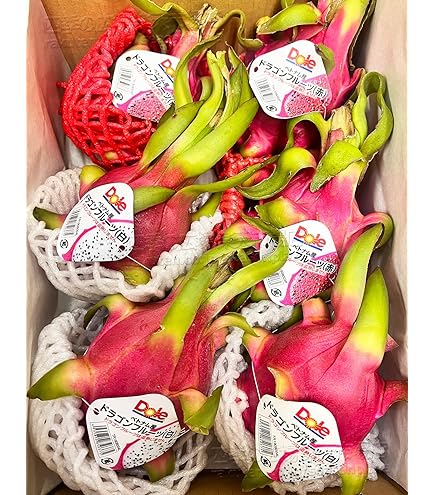 Amazon.co.jp: ドラゴンフルーツ 火龍果 赤肉種 【ケース販売】 約9KG